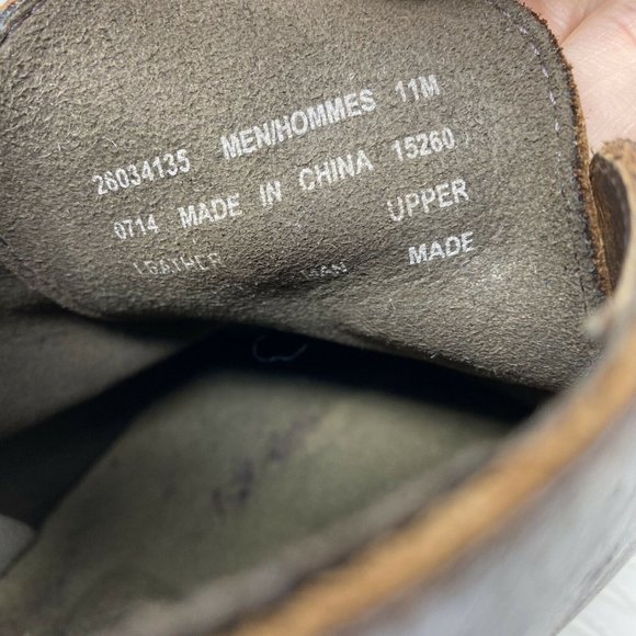 Clarks Men Desert Boots 11 Brown Leather Lace Up Ankle Boot Shoes Distressed main image 10